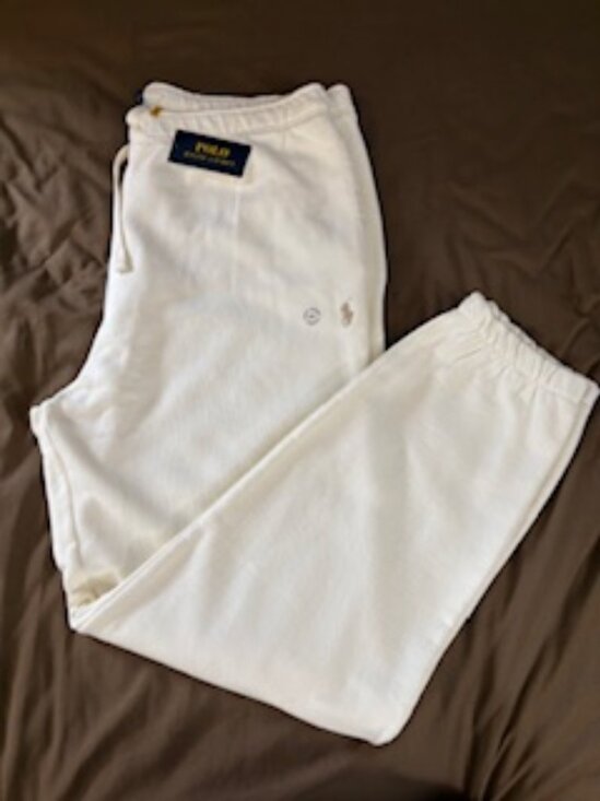 Polo Ralph Lauren Hooded Sweat Suit in Cream Size XXL NWT - Picture 9 of 9